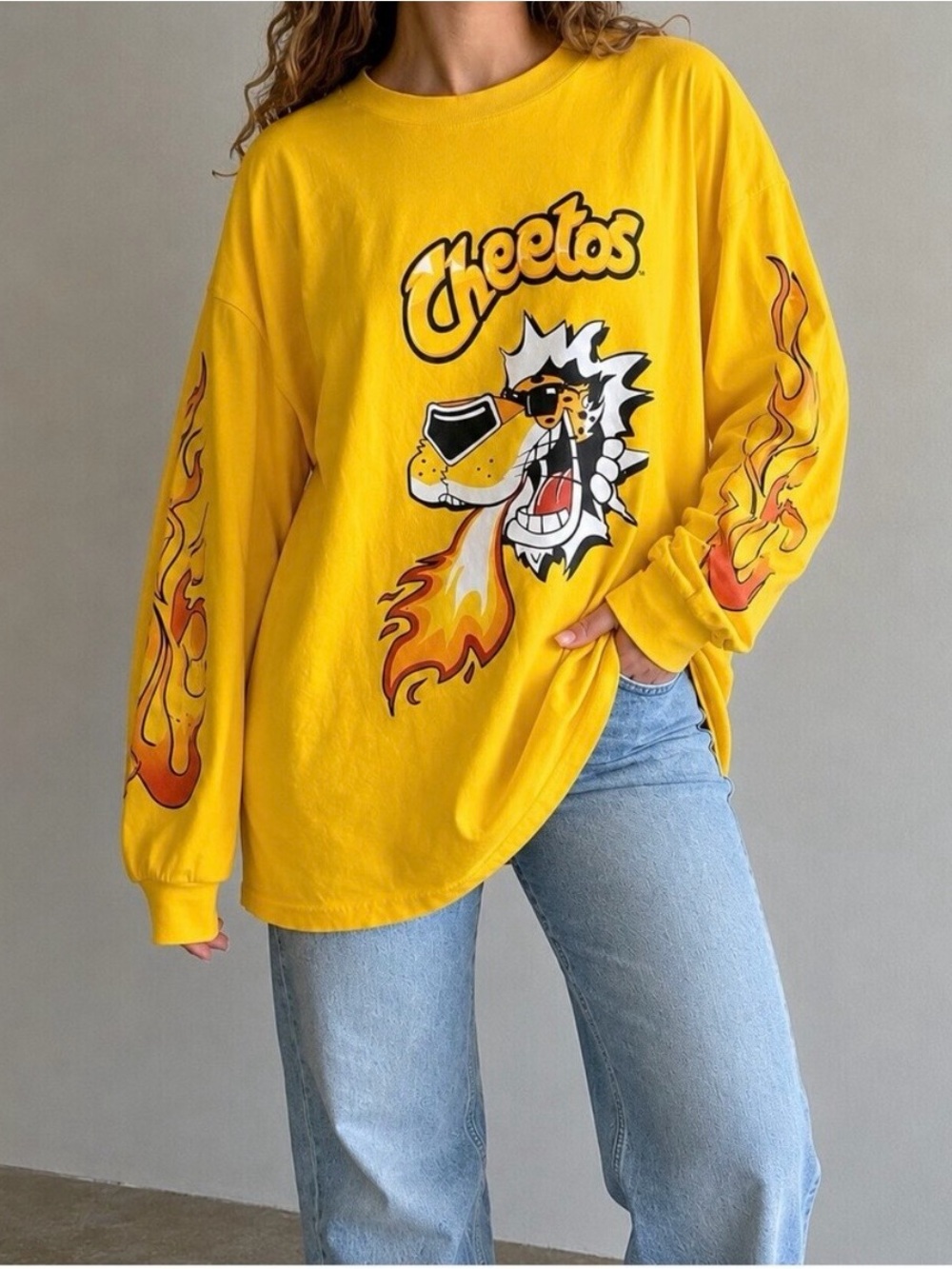 Forever 21 Cheetos Chester Cheetah Graphic Shirt Mens Medium